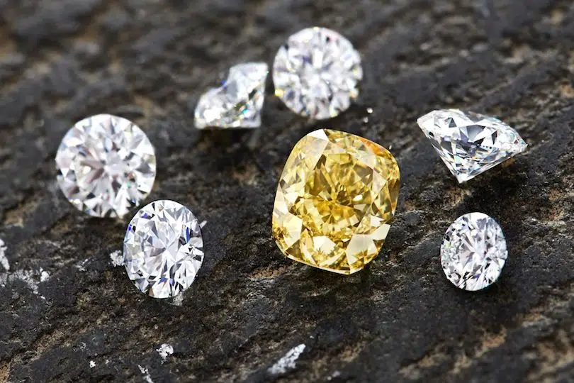 diamant de formes différentes